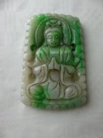 jade, china, antik, amulett, Buddha