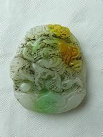 jade, china, antik, amulett, drache, phoenix