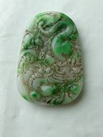 jade, china, antik, amulett, drache, ratte