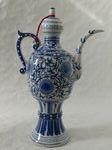china porcelain, jug, bottle blue and with, Six-character mark Guangxu