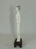 hofdame, china, antik, elfenbeinfigur, elfenbein geschnitzt, antke chinesische figur