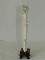 hofdame, china, antik, elfenbeinfigur, elfenbein geschnitzt, antke chinesische figur