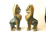 fu dog, bronze, qing dynastie