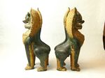 fu dog, bronze, qing dynastie