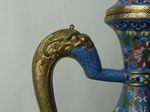 dragon handle, china, cloisonne, wine jar, weinkanne, antik