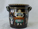rustic ceramic, swiss made, alpine heritage, bauernkeramik, engobe hörnchenmalerei