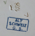 Grösstes Online Verzeichnis von Schweizer Keramik Signaturen, Pressmarken und Keramikstempel der Schweiz, Online Datenbank - (C) by Antik und Rar