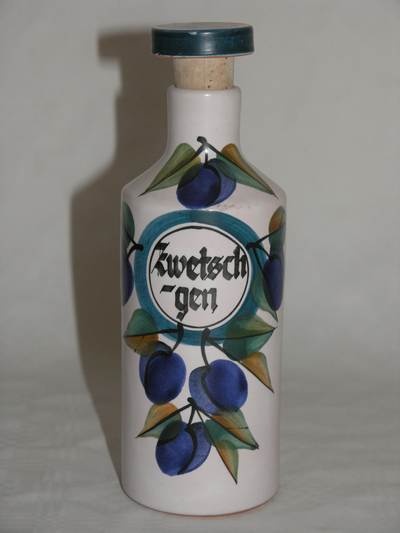 Schnapsflasche, Luzerner keramik