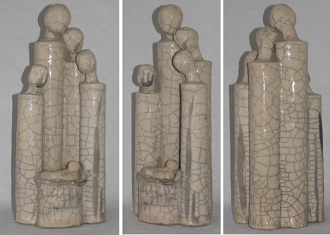 raku plastik keramikfigur schweizer kunst
