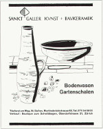 Töpferei am Weg, St.HGallen, Schwald Keramik, Kunstkeramik, Baukerami